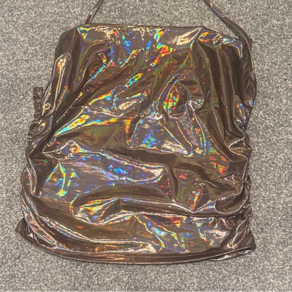 Holographic Brown Women's Halter top